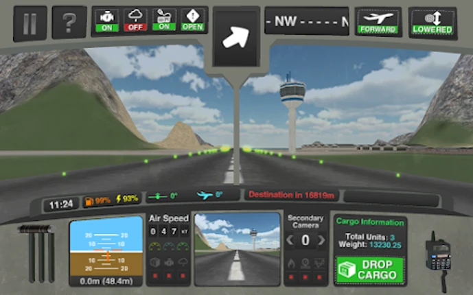 Airplane Flight Pilot 3D Image