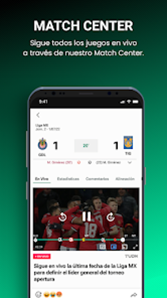 TUDN: TU Deportes Network screenshot