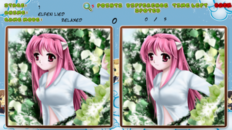 Anime Spot the Difference Image