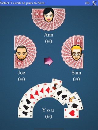 Hearts Card Game* screenshot