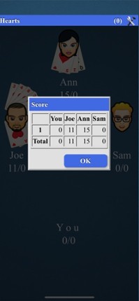 Hearts Card Game* screenshot