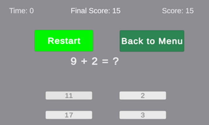 Math Sprint - Fun Arithmetic Game screenshot