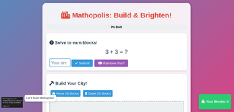 Mathopolis: Build & Brighten! screenshot
