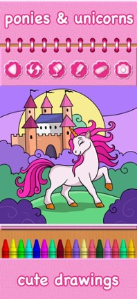 Pony Princess Coloring Book Image