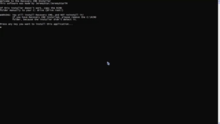 Recovery CMD Image
