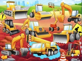 Trucks and Things That Go Vehicles Puzzle Game Image