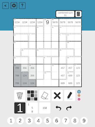 Killer Sudoku screenshot