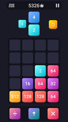 2048: Drop And Merge screenshot