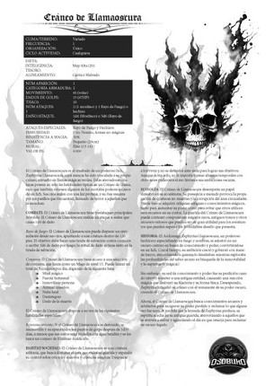 Monstruo semanal de la Vieja Escuela - Cráneo de Llamaoscura Image