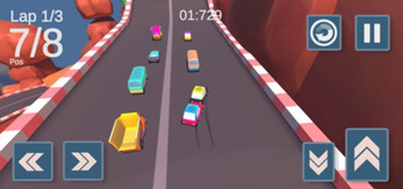 Track racing battle simulator screenshot