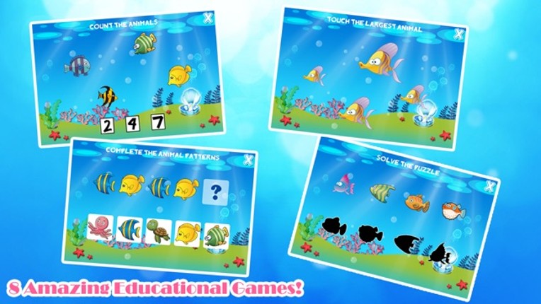 Marine Animals Toddler Preschool - Educational Fish Games for Kids Free Image
