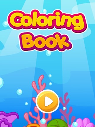 Ocean Animals Coloring Book for Children HD screenshot