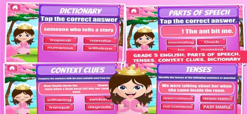 Princess Fifth Grade Games screenshot