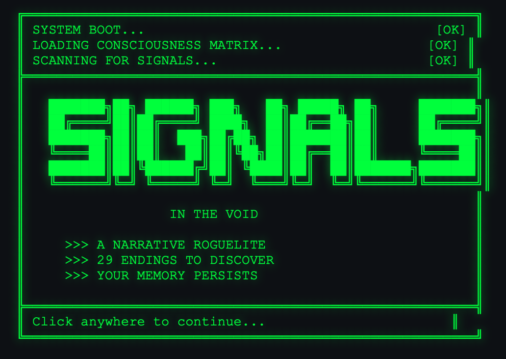 Games like Signals in the Void
