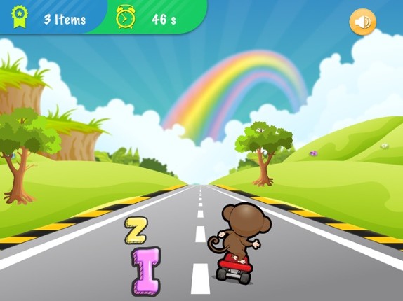 Abc jungle skateboard -  for preschoolers, babies, kids, learn English screenshot