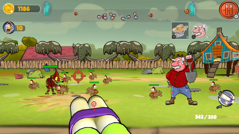 Chicken Coop Invaders screenshot