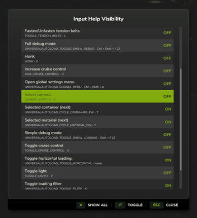 FS25 Hide Help Texts Image