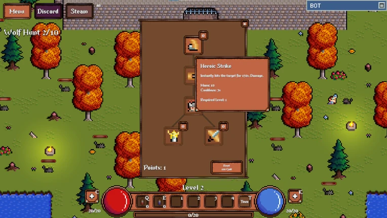 Game About Botting in an MMORPG screenshot
