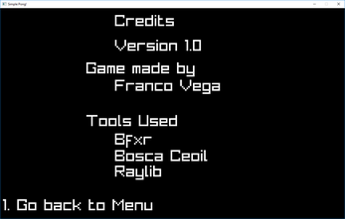 Simple! Pong [SIGIL] screenshot