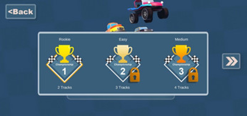 Track racing battle simulator screenshot