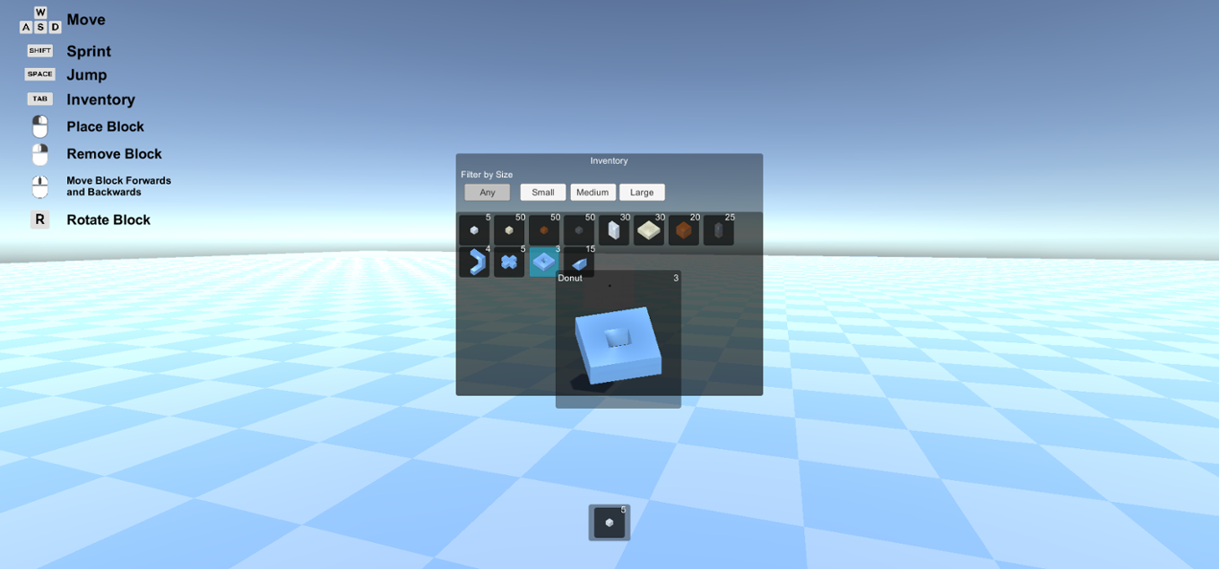 Games like [TECH DEMO] Voxel Placement and Inventory