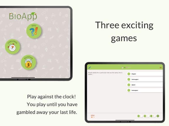 BioApp Quiz screenshot