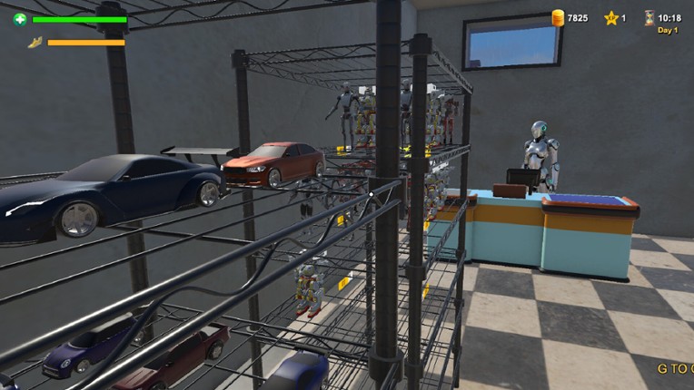 AI TALK 33 Car Robot Modavuj Market Simulator screenshot