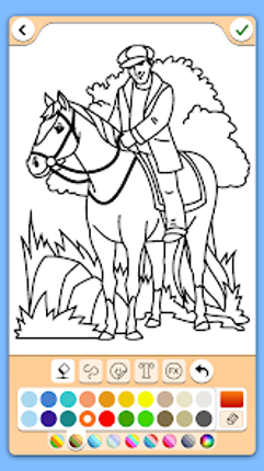 Horse coloring pages game Image