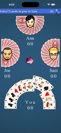 Hearts Card Game* screenshot