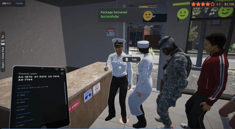 Pickup Point Simulator screenshot
