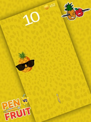 Tap to Hit: Pen VS Fruit Image