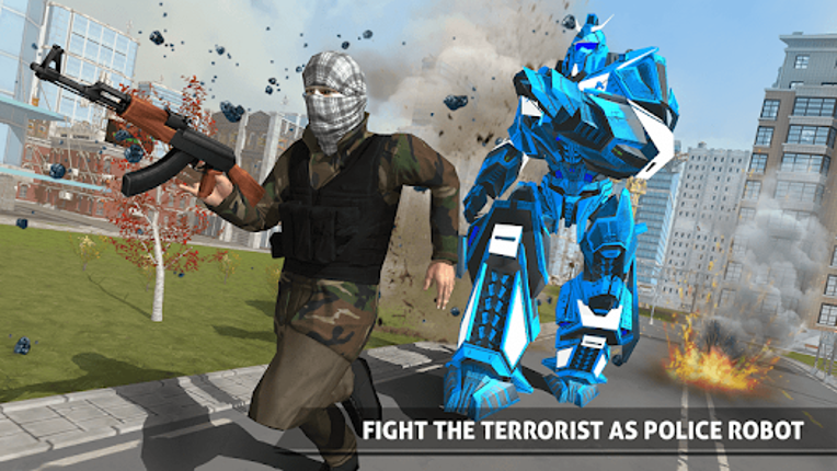 Police Robot Car Transporter Image