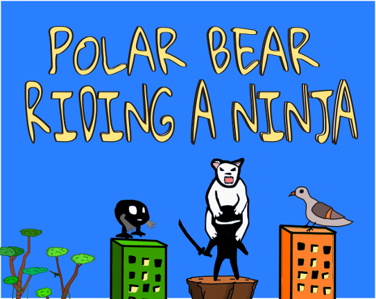 Polar Bear Riding A Ninja Image