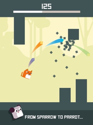 Square Bird Watch - Block Jump screenshot