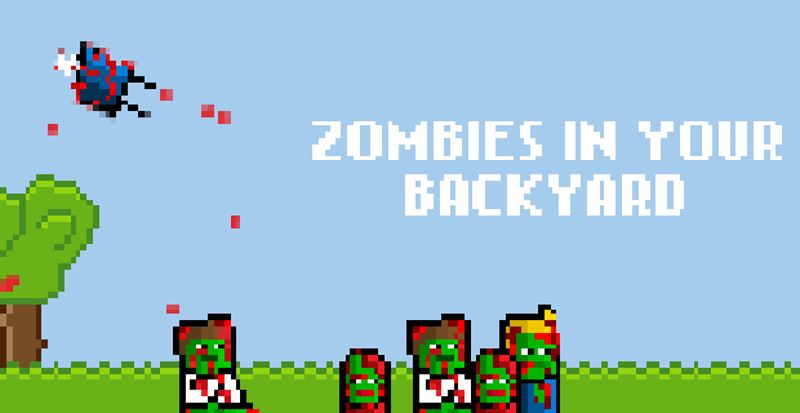 Zombies In Your Backyard Game Cover