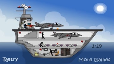 Click Death - Stick Aircraft Carrier Image