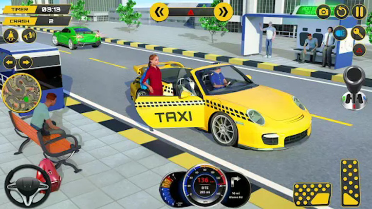 Taxi Games: City Car Driving screenshot