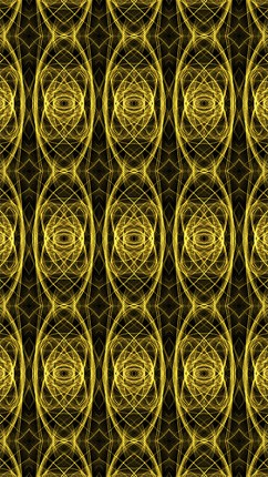 Yellow Abstract Fractal 4K Wallpaper ~ Liquid Light Series #6 Image