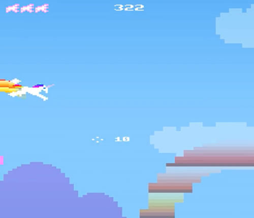 Retro Unicorn Attack Image
