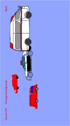 Vehicles Moving Coloring Book Image