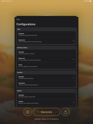 Catanous - Catan Map Generator screenshot