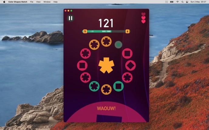 Color Shapes Match Image