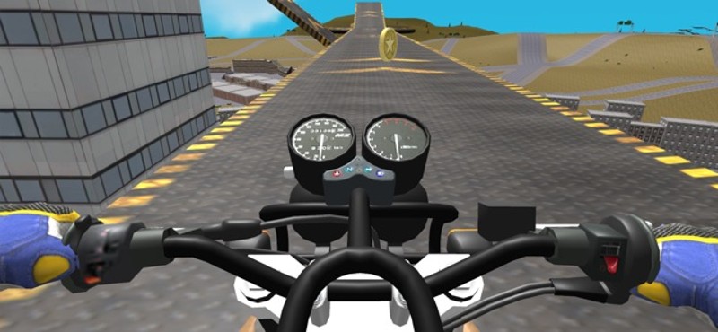 Extreme Motorbike Jump 3D Image