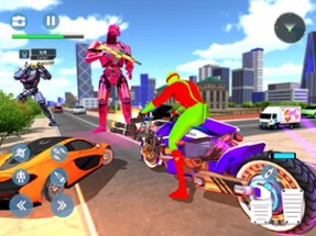 Flying Bike War Robot Shooter Image