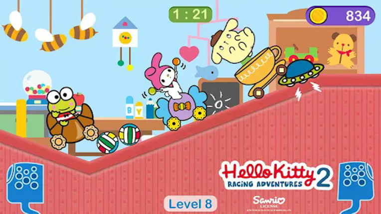 Hello Kitty games - car game screenshot