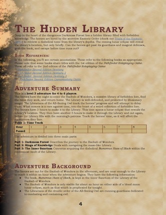 The Hidden Library (PF2) screenshot