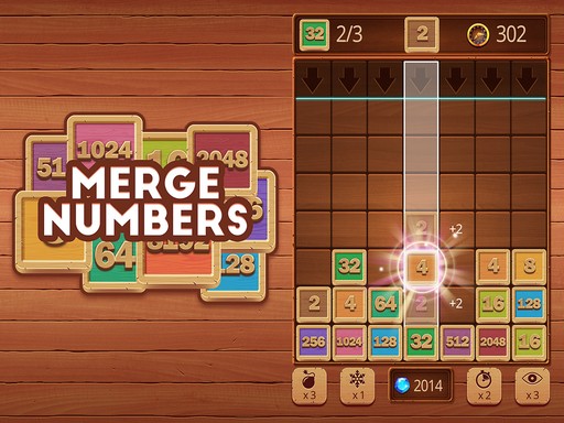 Games like Merge Numbers : Wooden edition