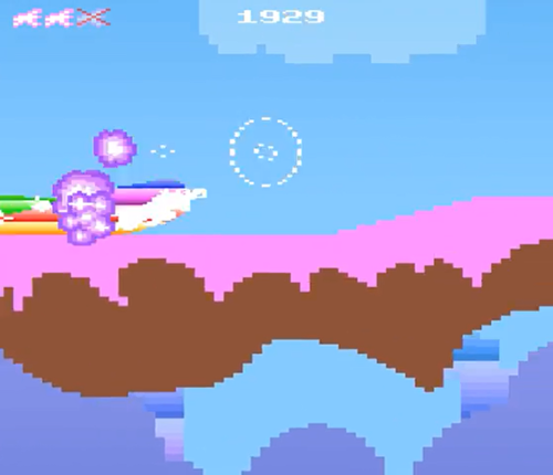 Retro Unicorn Attack Image