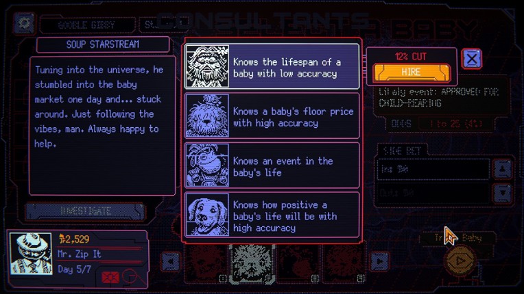 Space Warlord Baby Trading Simulator screenshot