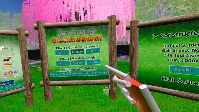 Zen Forest Brick Breaker VR screenshot